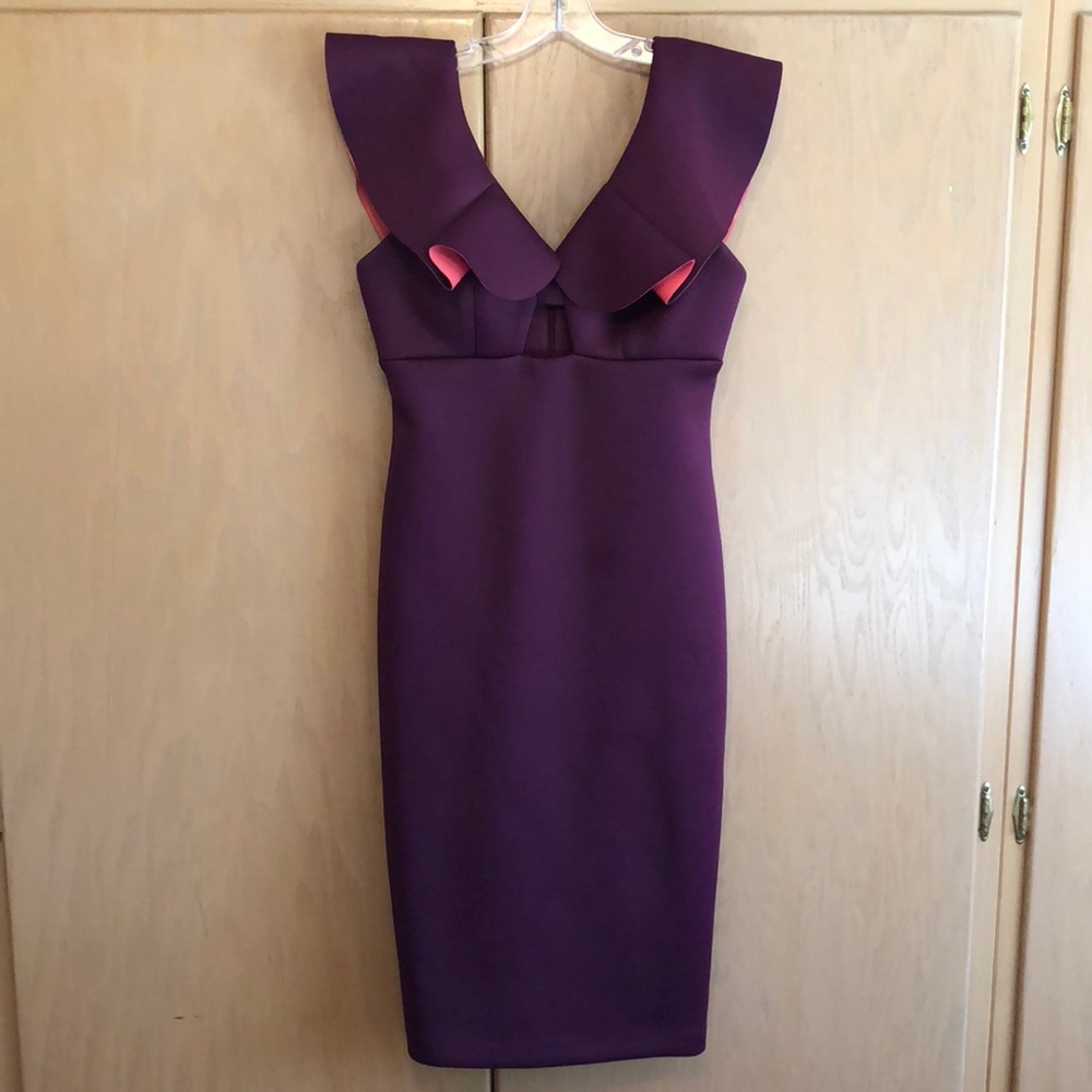 Gianni Bini Purple with Coral Dress